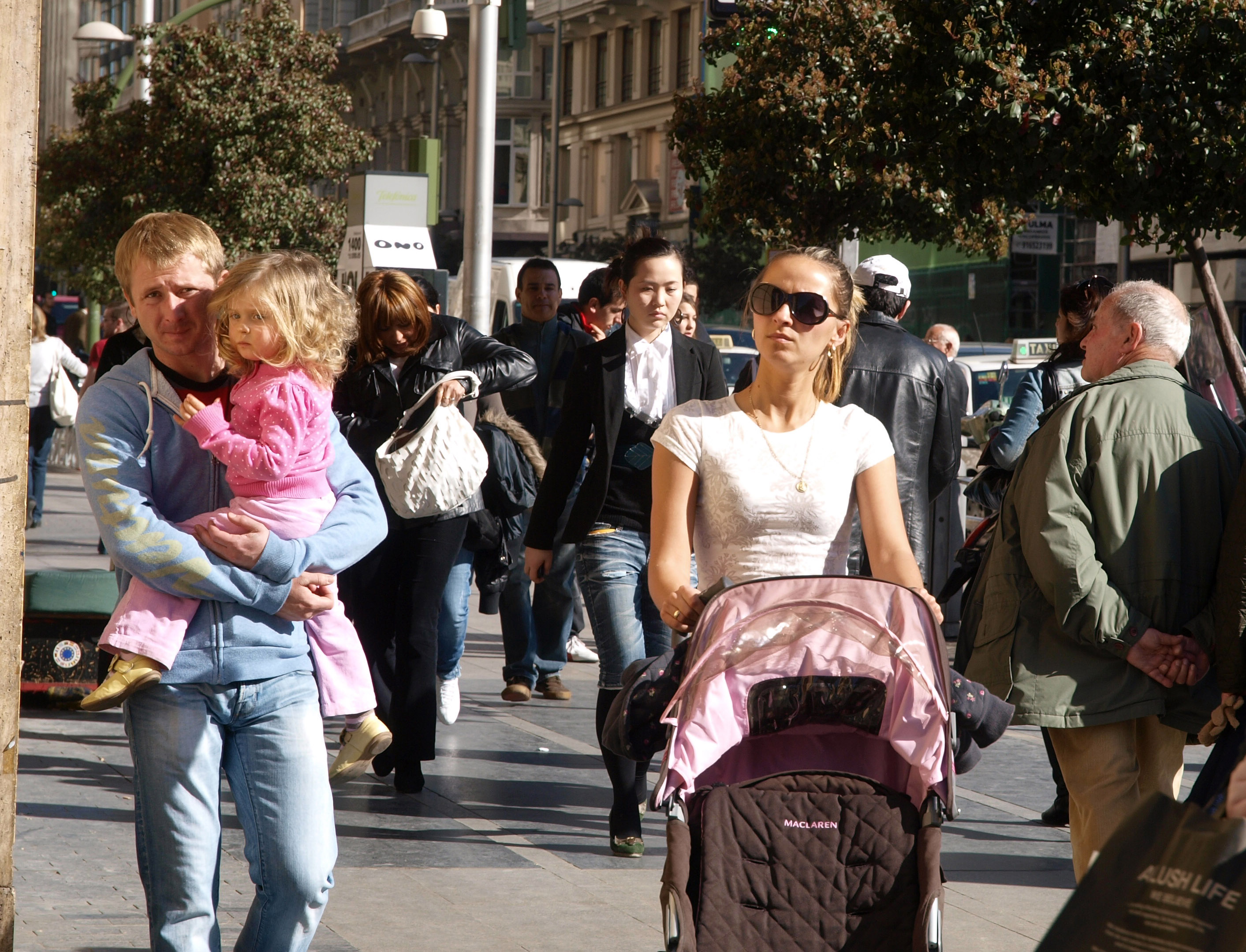 Familia de paseo